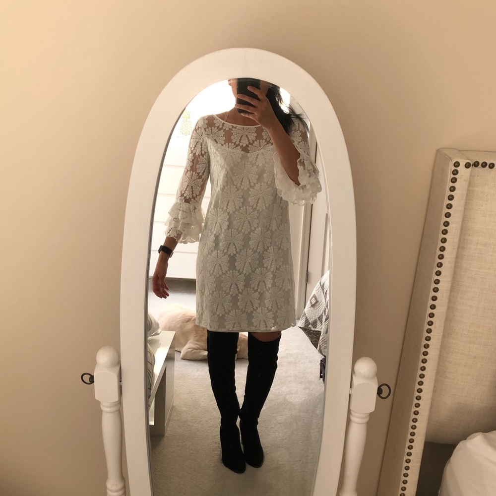 Lace white dress